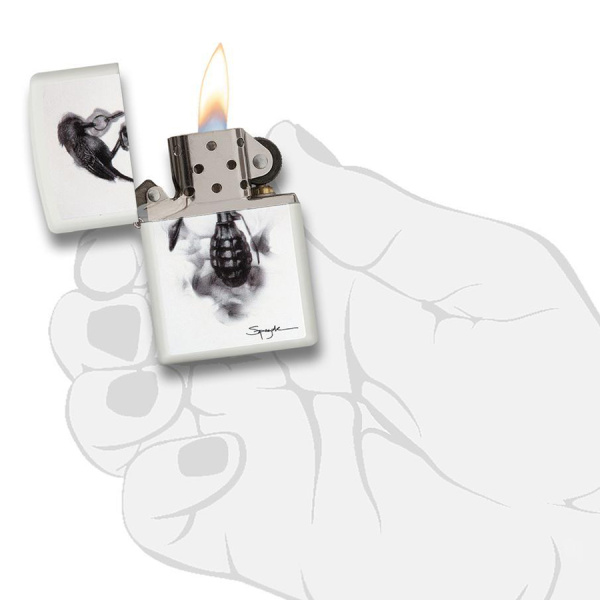 Зажигалка Zippo с покрытием White Matte