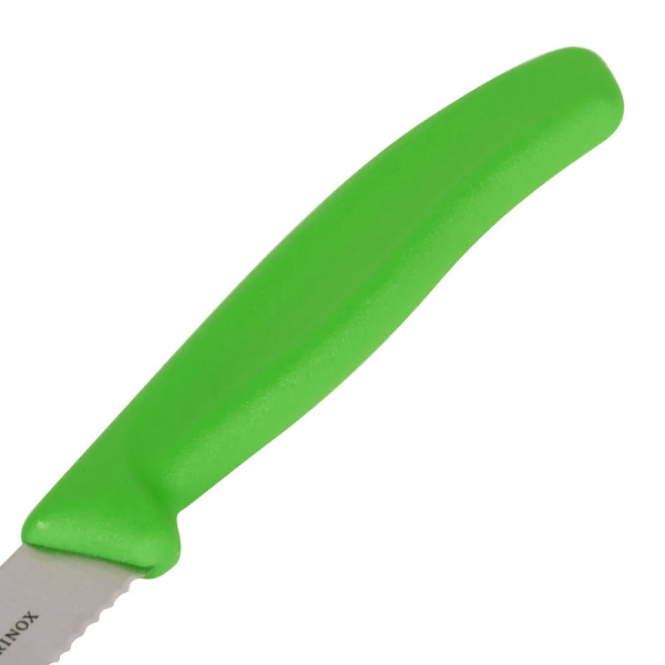 Набор Victorinox кухонный, 2 предмета, лезвие волнистое, зеленый