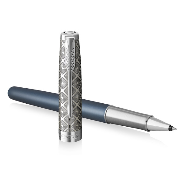 Ручка-роллер Parker Sonnet Premium T537 - Metal Blue CT