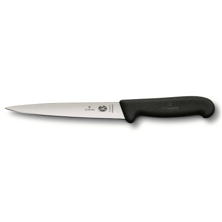 Нож Victorinox филейный, лезвие 18 см, черный