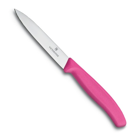 Нож Victorinox для очистки овощей, лезвие 10 см, розовый