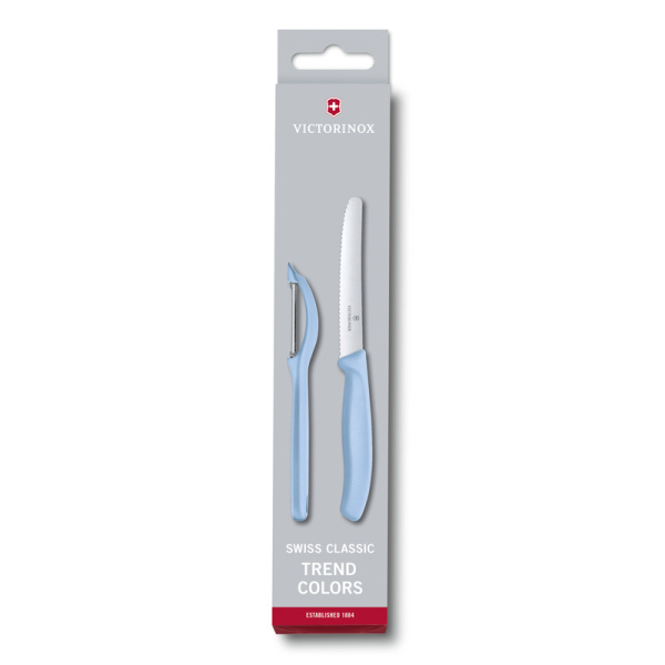 Набор из 2 ножей VICTORINOX Swiss Classic: нож для овощей и столовый нож 11 см 6.7116.21L22