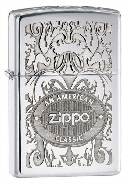 Зажигалка ZIPPO Crown Stamp™ с покрытием High Polish Chrome 24751