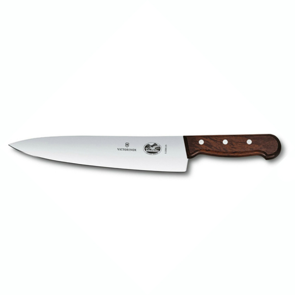 Нож Victorinox Rosewood разделочный, лезвие 25 см, коричневый, в подарочной коробке