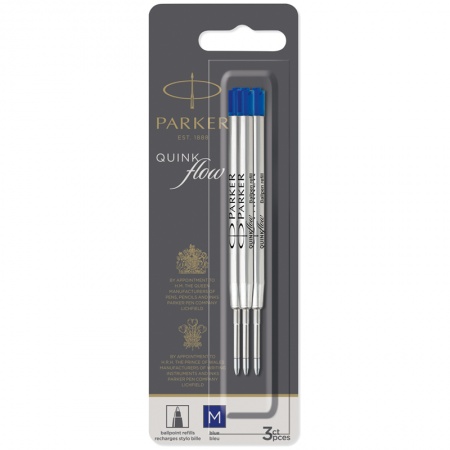 Стержень шариковый объемный Parker "QuinkFlow Ball Point" синий