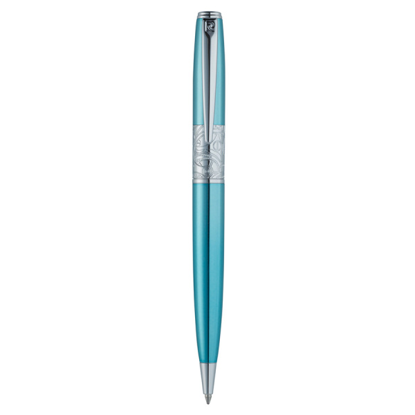 Шариковая ручка Pierre Cardin Baron - Turquoise Silver