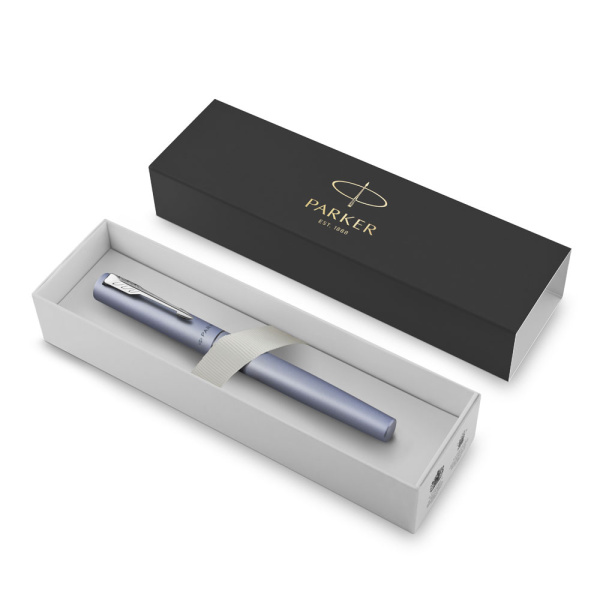Перьевая ручка Parker Vector XL F21 Silver Blue CT, M