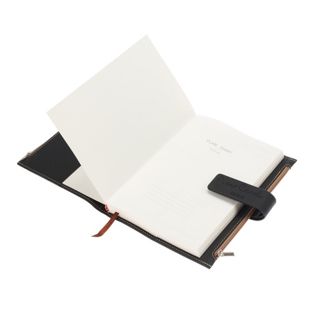 Записная книжка Pierre Cardin черная в обложке, 21,5х15,5х3,5 см