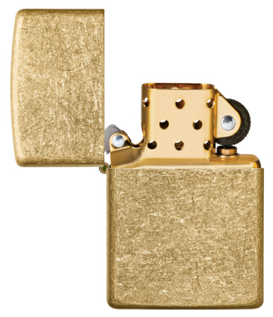 Зажигалка ZIPPO Classic с покрытием Tumbled Brass 49477