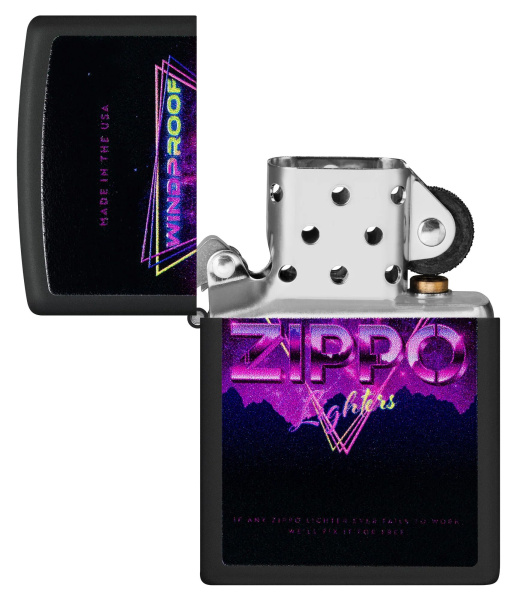 Зажигалка ZIPPO Sign Design с покрытием Black Matte 46247