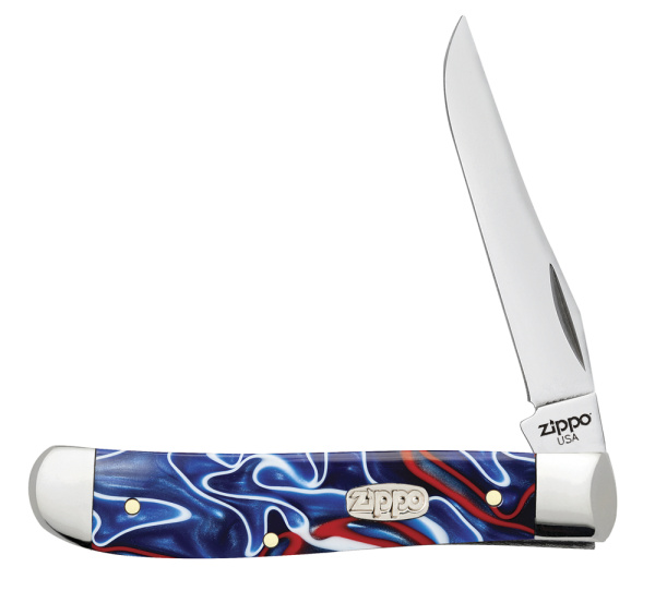 Нож перочинный ZIPPO Patriotic Kirinite Smooth Mini Trapper 50508_207