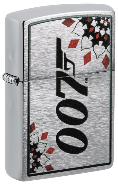 Зажигалка ZIPPO James Bond™ с покрытием Brushed Chrome 48734