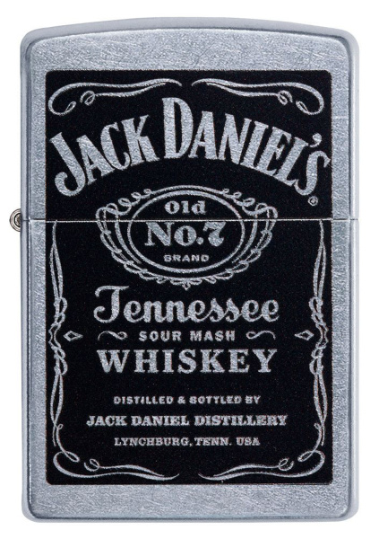 Зажигалка ZIPPO Jack Daniels® с покрытием Street Chrome 24779