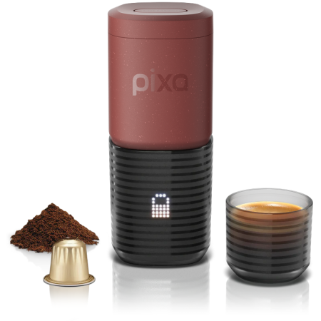 Электрическая портативная эспрессо машина Pixapresso Tuscan Red