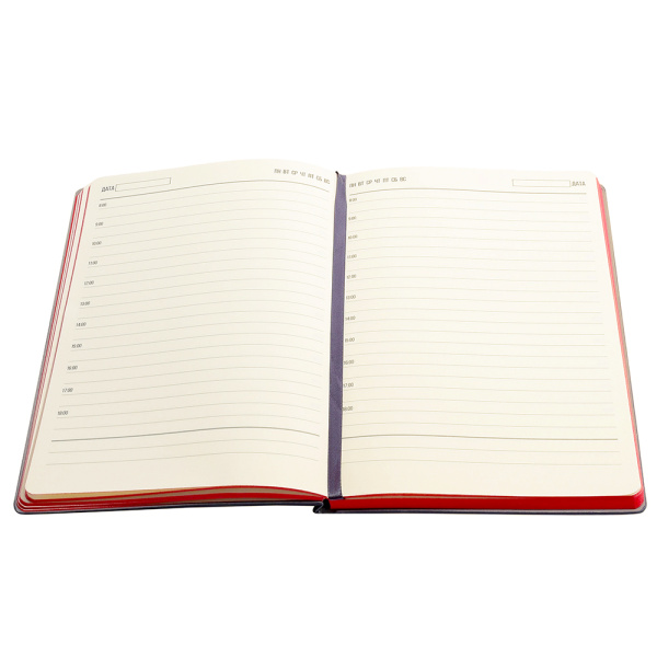 Ежедневник A5 недатированный Carisma в мягком переплёте, красный