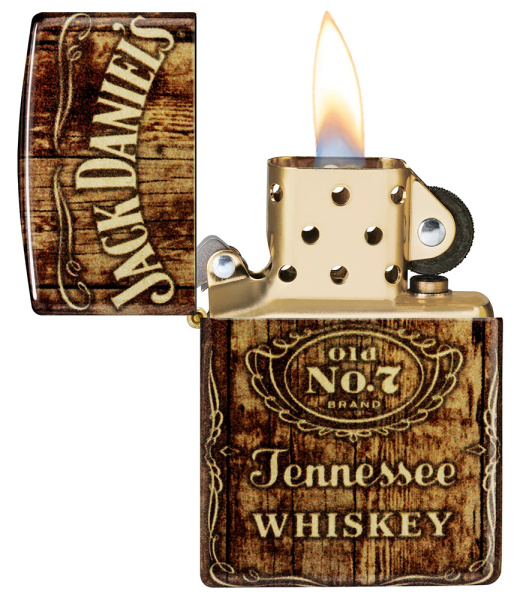 Зажигалка ZIPPO Jack Daniel's с покрытием 540 Tumbled Brass 46278