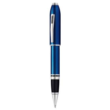 Ручка-роллер Cross Selectip Peerless - Translucent Quartz Blue Engraved Lacquer