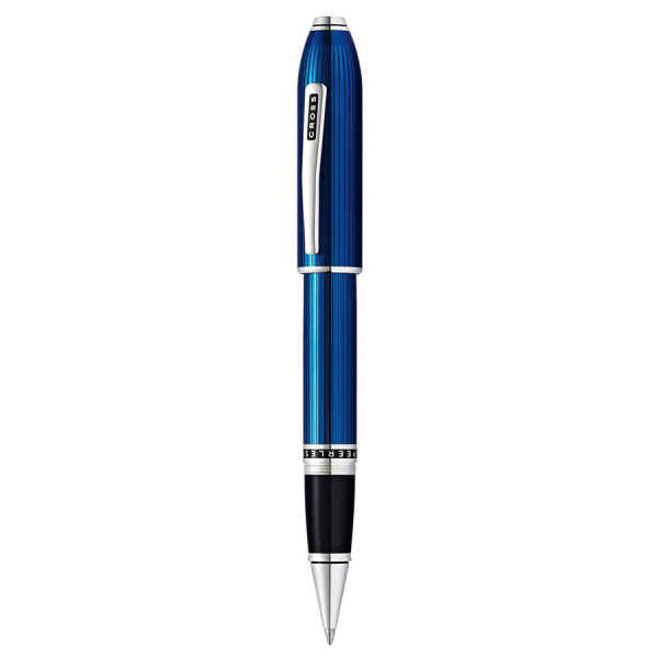Ручка-роллер Cross Selectip Peerless - Translucent Quartz Blue Engraved Lacquer
