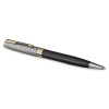 Шариковая ручка Parker Sonnet Premium K537 - Metal Black GT