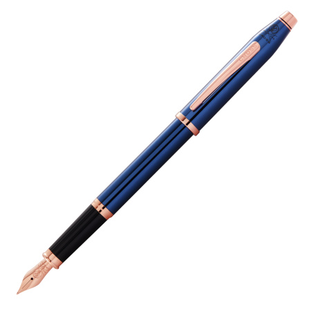 Перьевая ручка Cross Century II Translucent Cobalt Blue Lacquer AT0086-138MF