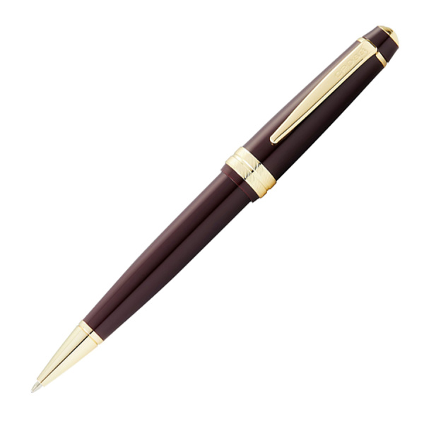 Шариковая ручка Cross Bailey - Light Polished Burgundy Resin and Gold Tone