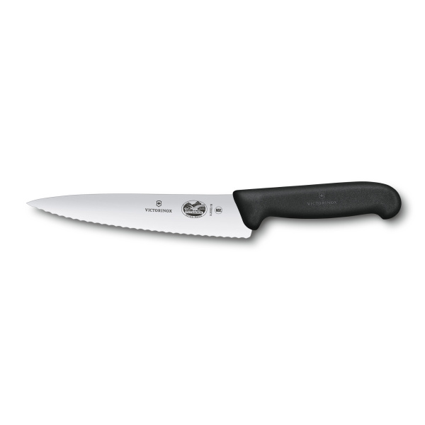 Нож разделочный VICTORINOX Fibrox с волнистым лезвием 19 см 5.2033.19