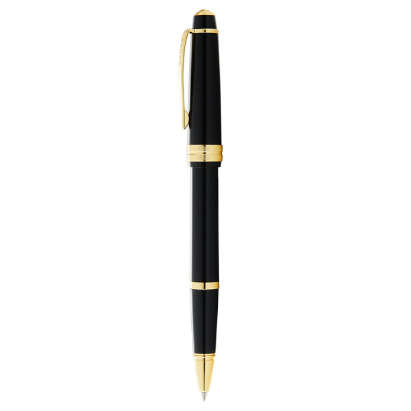 Ручка-роллер Cross Bailey - Light Polished Black Resin and Gold Tone