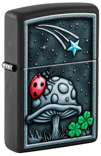 Зажигалка ZIPPO Ladybug Design с покрытием Black Matte 48724