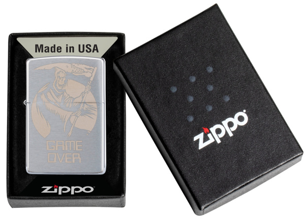 Зажигалка ZIPPO с покрытием Brushed Chrome 29696