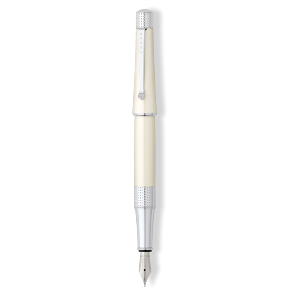 Ручка перьевая Cross Beverly White/Chrome