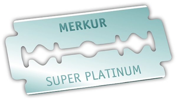 Лезвия для бритья MERKUR SUPER PLATINUM 910010