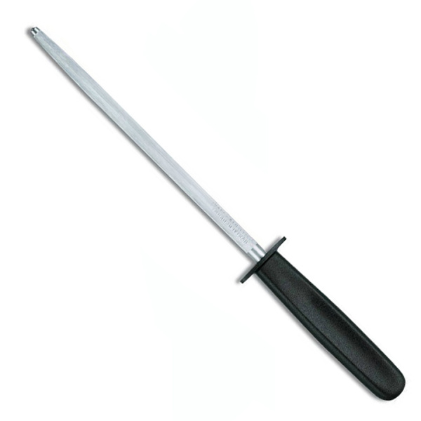 Мусат Victorinox стальной, круглое сечение, 20 см, черный