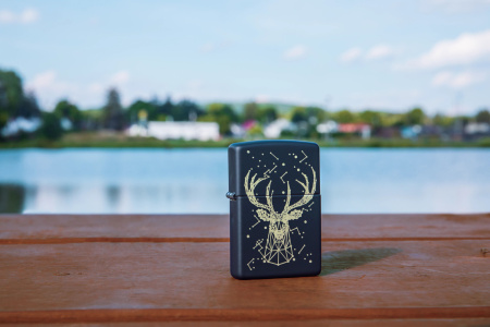 Зажигалка ZIPPO Deer с покрытием Black Matte 48385