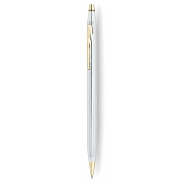 Ручка шариковая Cross Century Classic Medalist Chrome/23Ct Gold Plated
