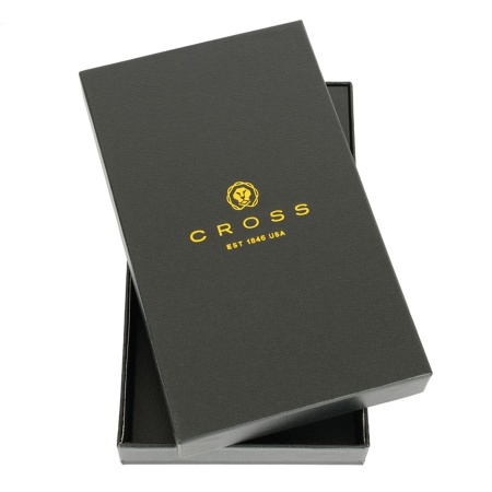 Бумажник для документов Cross Nueva Management Black, с ручкой Cross, черный