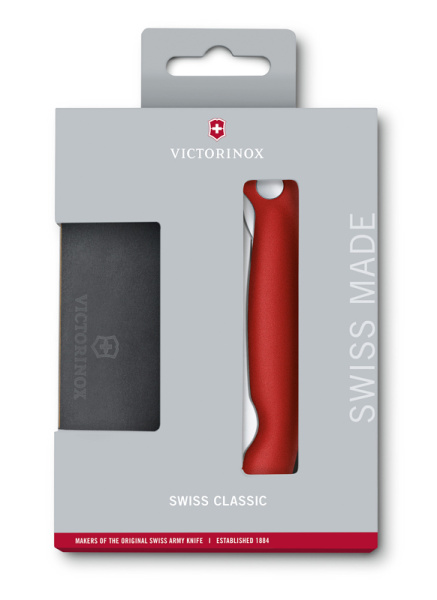 Набор VICTORINOX Swiss Classic: складной нож для овощей и разделочная доска 6.7191.F1