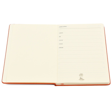 Ежедневник A5 недатированный Dear в твёрдом переплёте, оранжевый