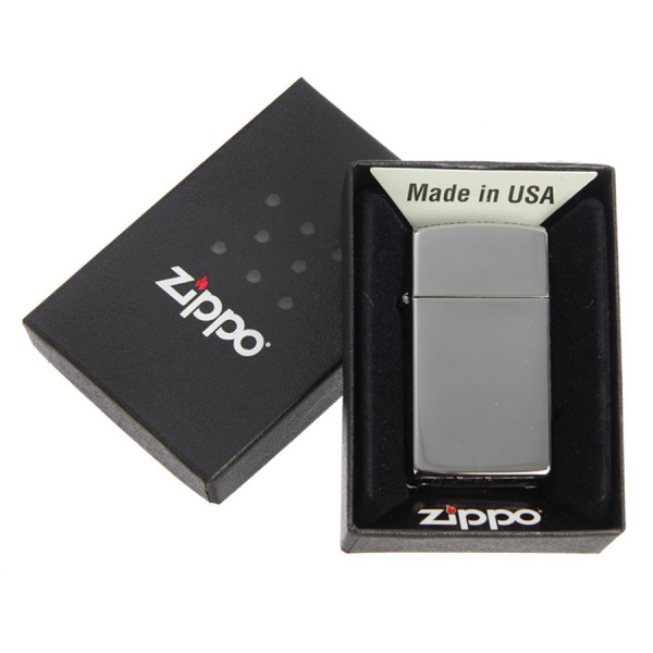 Зажигалка Zippo Slim Black Ice