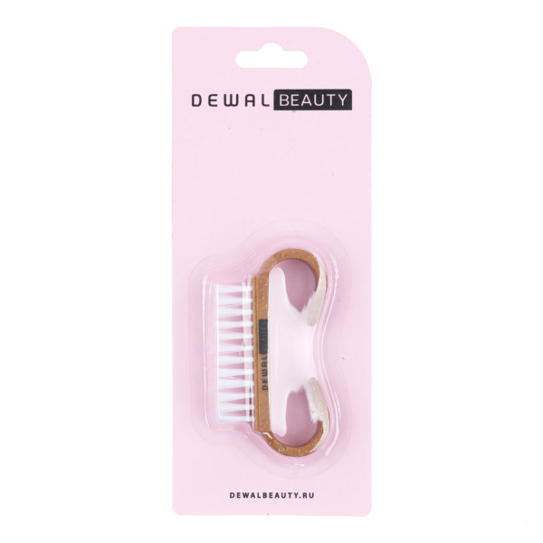 Щетка для ногтей Dewal Beauty коричневая NBS-08