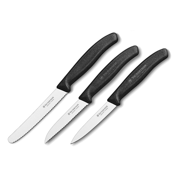 Набор Victorinox кухонный, 3 предмета, черный