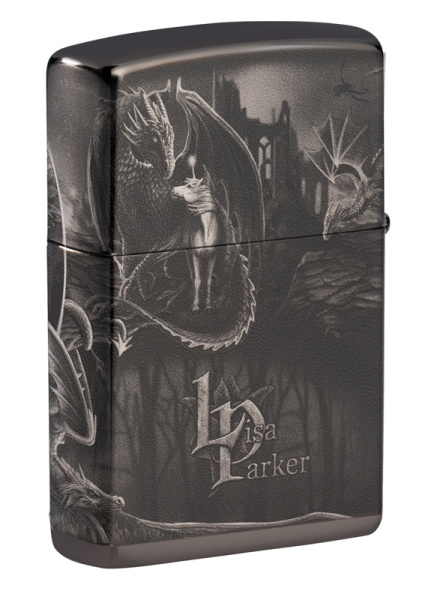 Зажигалка Lisa Parker High Polish Black ZIPPO