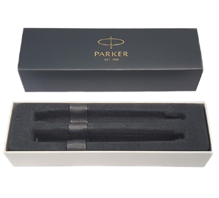 Набор Parker IM Duo: шариковая ручка IM Stainless Steel CT+ перьевая ручка IM Stainless Steel CT