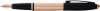 Перьевая ручка Cross Calais Brushed Rose Gold Plate and Black Lacquer AT0116-27FF