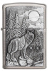 Зажигалка ZIPPO Timberwolves с покрытием Brushed Chrome 20855