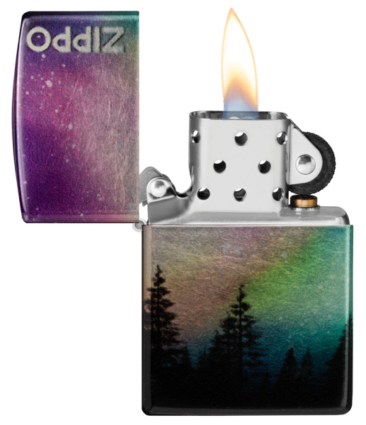 Зажигалка ZIPPO Colorful Sky с покрытием 540 Tumbled Chrome 48771