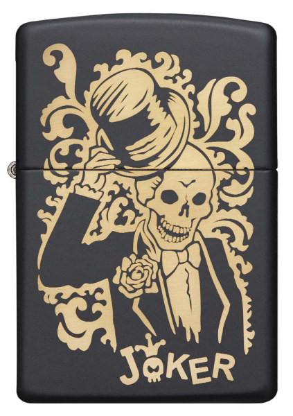 Зажигалка ZIPPO Skull Design с покрытием Black Matte 29632