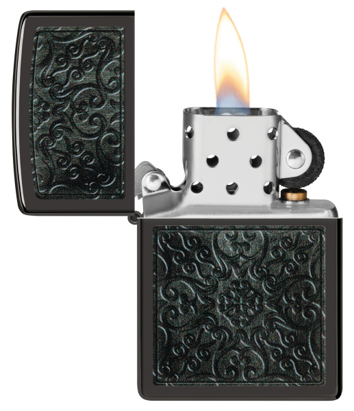 Зажигалка ZIPPO Pattern с покрытием High Polish Black 48961