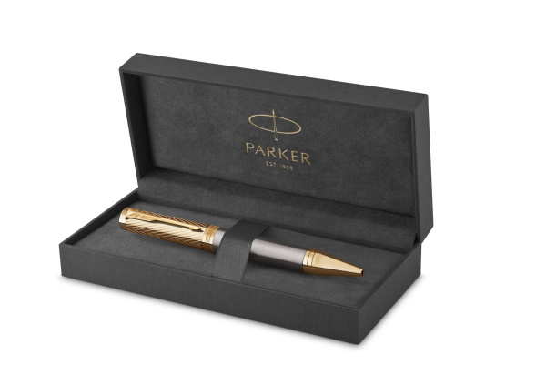 Ручка шариковая Parker Ingenuity Pioneers K571, Arrow Grey GT