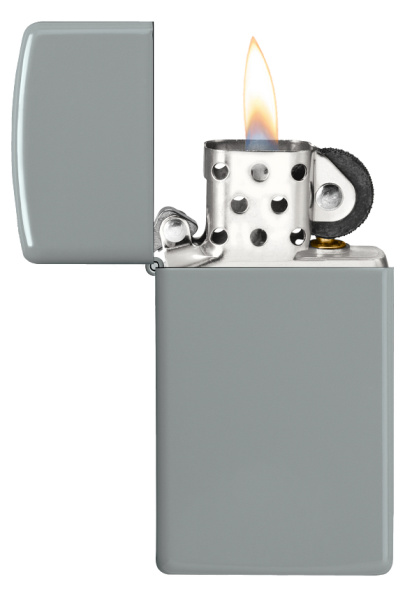 Зажигалка ZIPPO Slim® с покрытием Flat Grey 49527