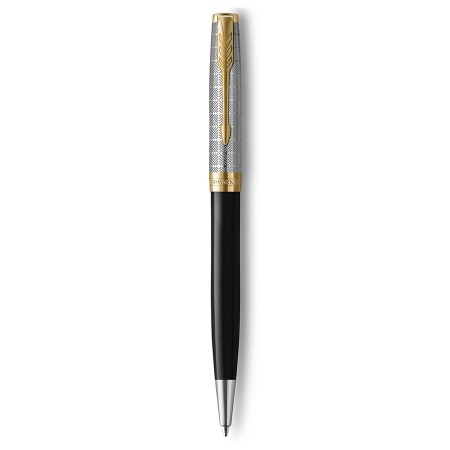 Шариковая ручка Parker Sonnet Premium K537 - Metal Black GT